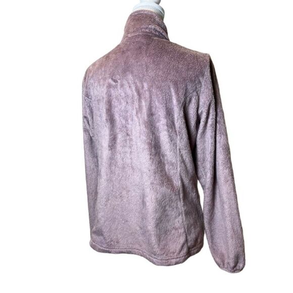 Free Country Fleece Fuzzy Jacket Plum Zip Pockets, Collar, Size Medium - Picture 2 of 12